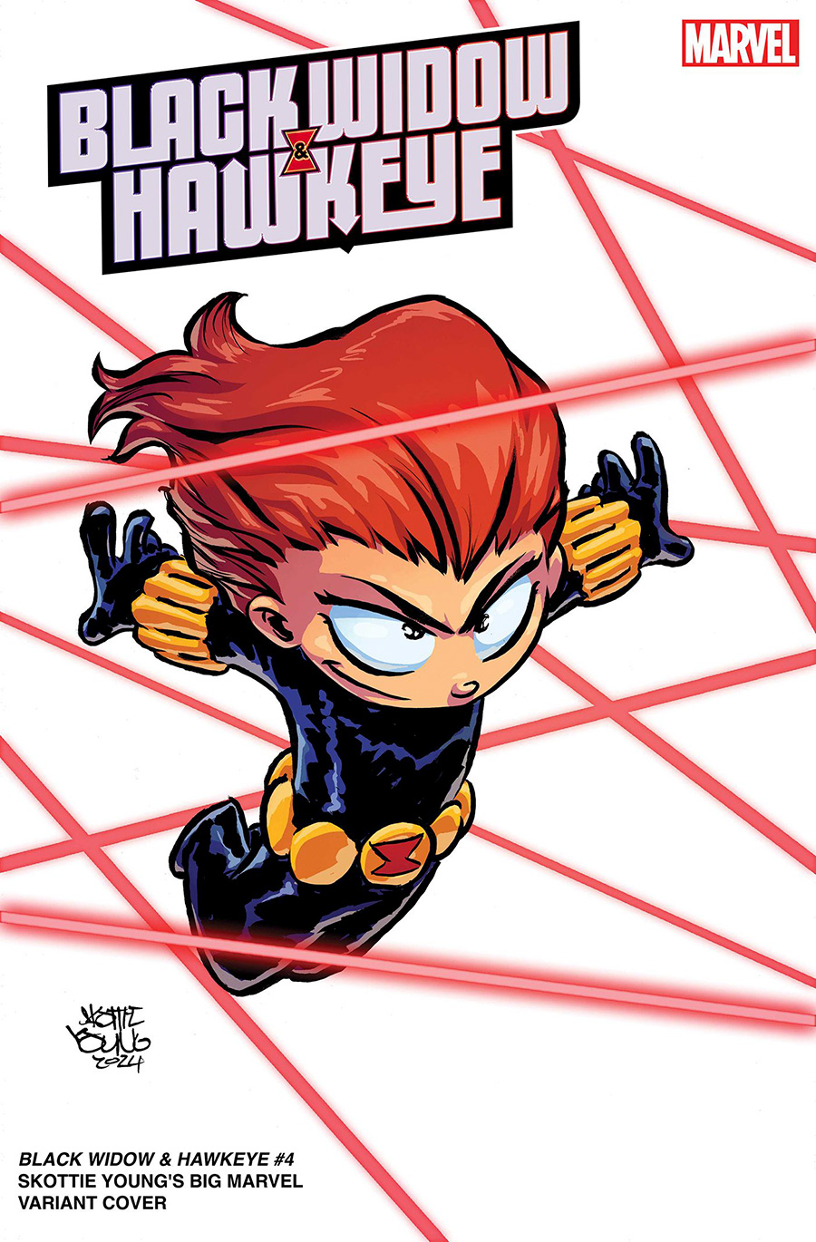 Black Widow And Hawkeye #4 Cover B Variant Skottie Youngs Big Marvels Cover