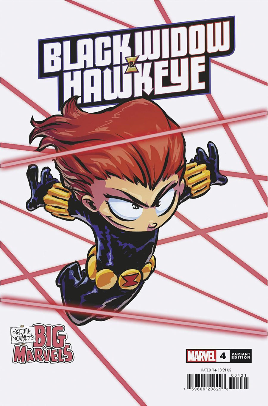 Black Widow And Hawkeye #4 Cover B Variant Skottie Youngs Big Marvels Cover