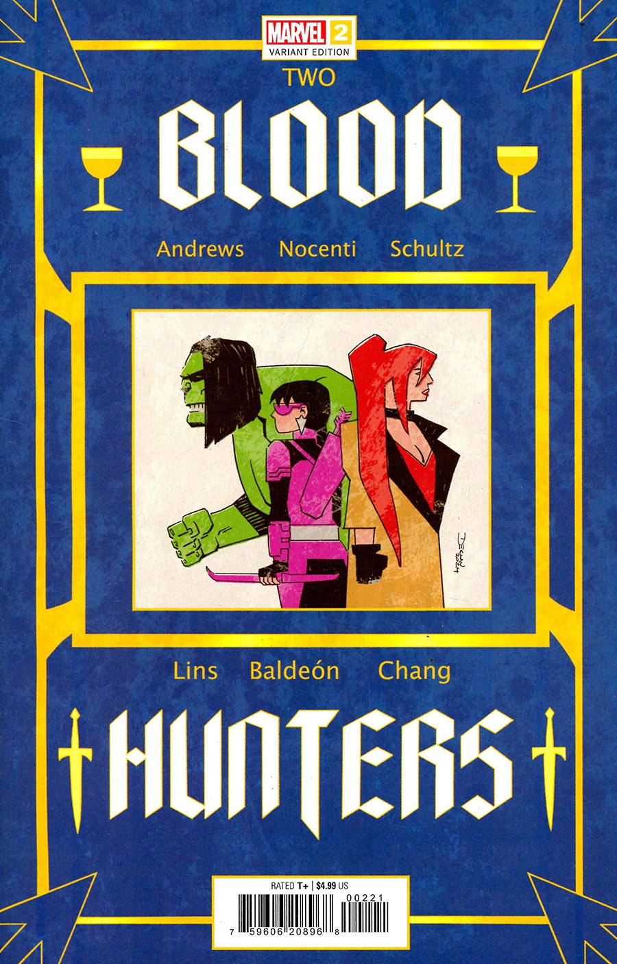 Blood Hunters #2 Cover B Variant Declan Shalvey Book Cover (Blood Hunt Tie-In)