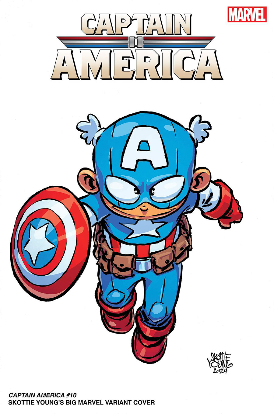 Captain America Vol 10 #10 Cover B Variant Skottie Youngs Big Marvels Cover