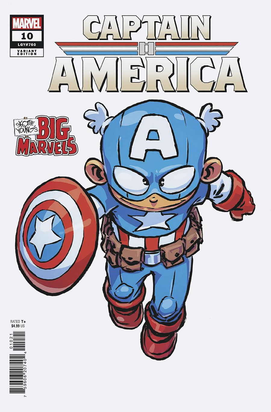 Captain America Vol 10 #10 Cover B Variant Skottie Youngs Big Marvels Cover