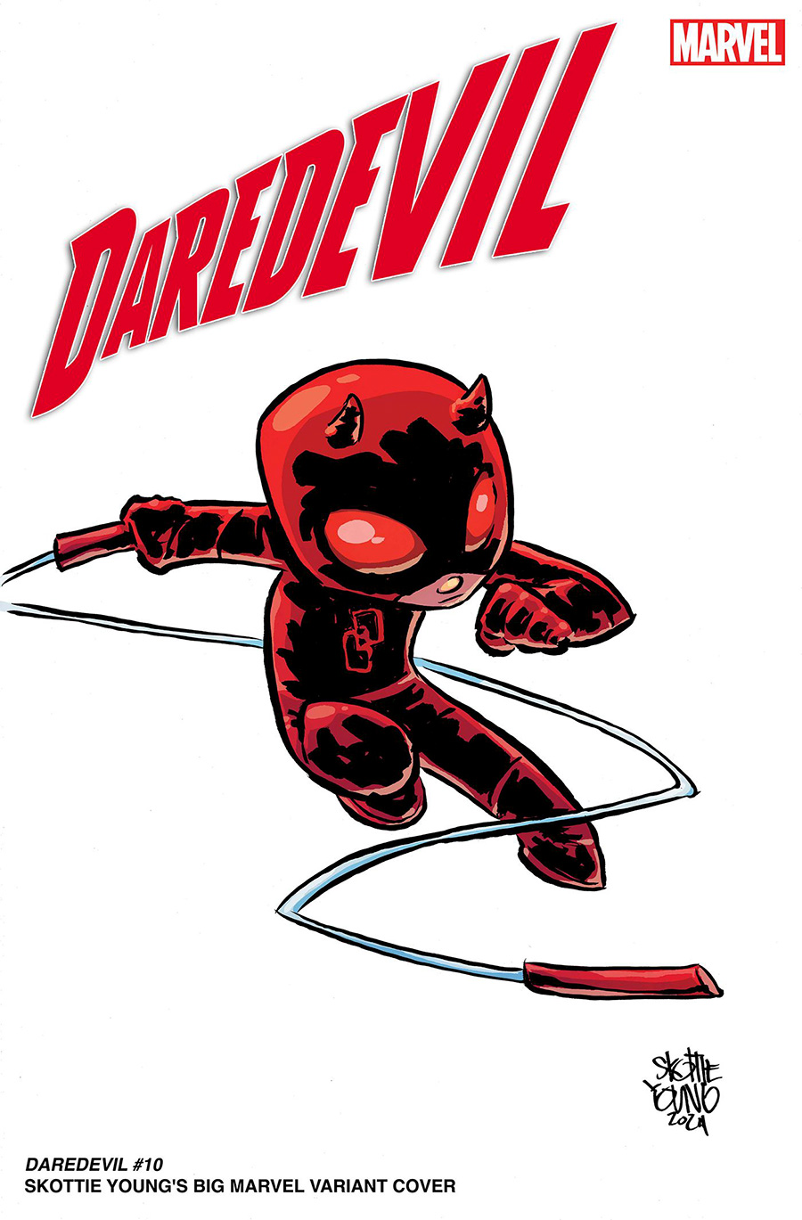 Daredevil Vol 8 #10 Cover B Variant Skottie Youngs Big Marvel Cover