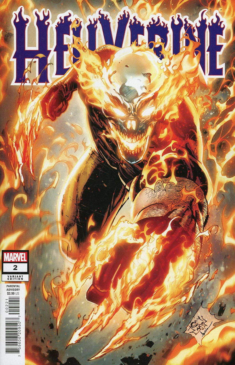 Hellverine #2 Cover C Variant Tony Daniel Cover