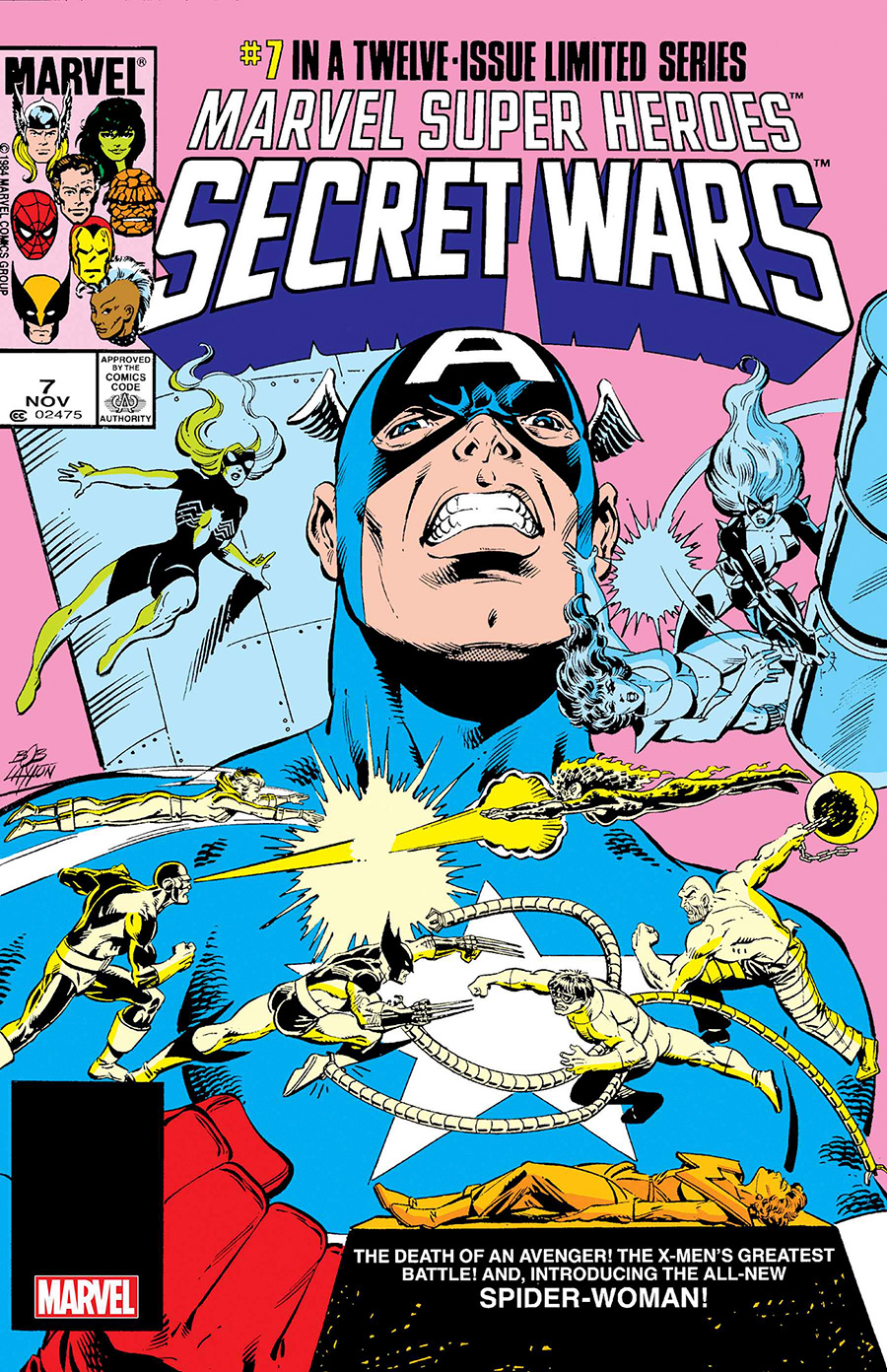 Marvel Super-Heroes Secret Wars #7 Cover C Facsimile Edition Regular Bob Layton Cover