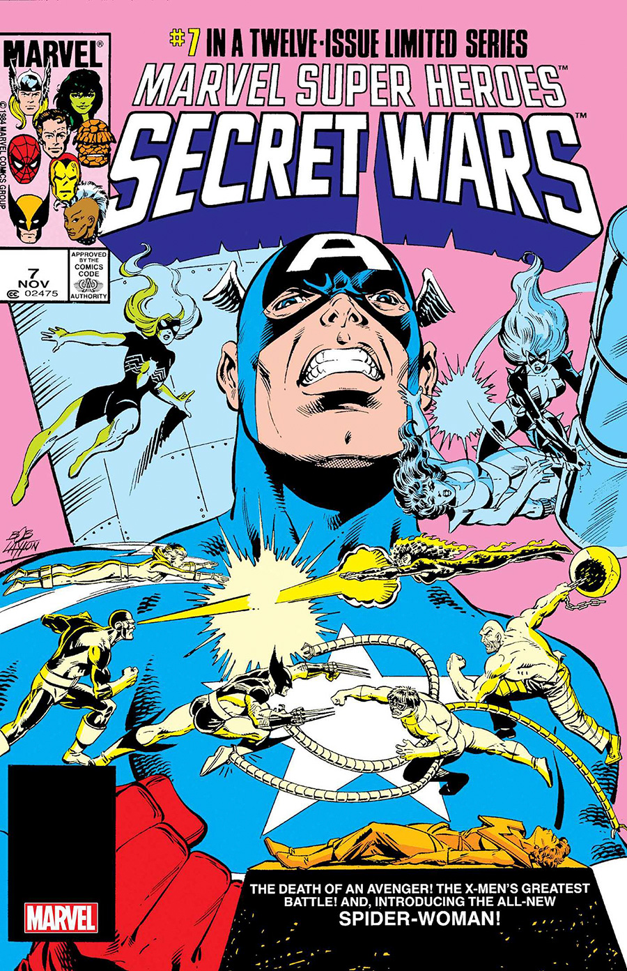 Marvel Super-Heroes Secret Wars #7 Cover D Facsimile Edition Variant Bob Layton Foil Cover