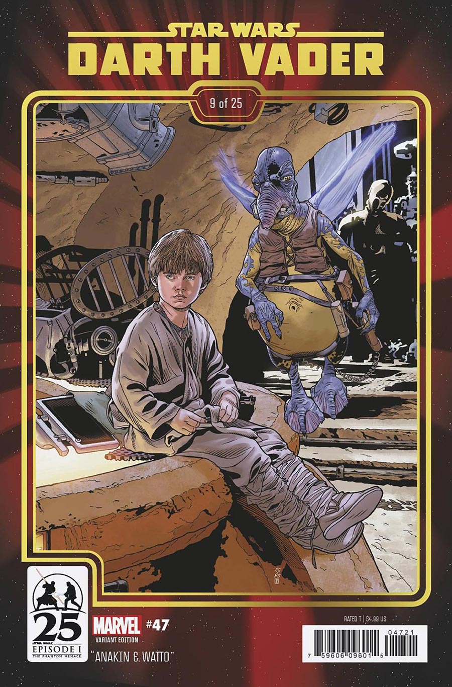 Star Wars Darth Vader #47 Cover B Variant Chris Sprouse The Phantom Menace 25th Anniversary Cover
