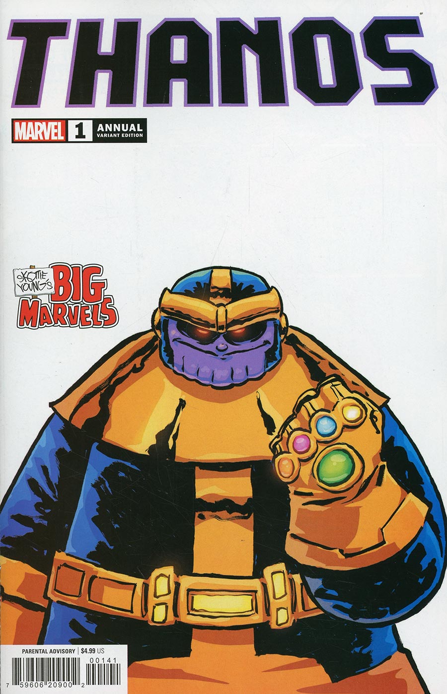 Thanos Vol 4 Annual #1 (One Shot) Cover B Variant Skottie Youngs Big Marvels Cover (Infinity Watch Part 1)