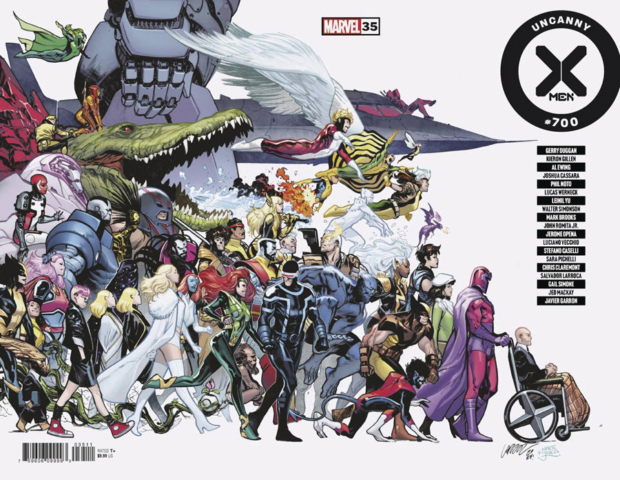 X-Men Vol 6 #35 Cover A Regular Pepe Larraz Wraparound Cover (#700) (Limit 1 Per Customer)