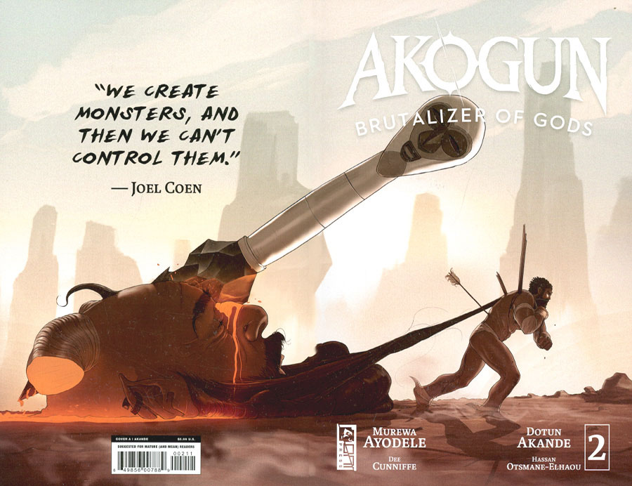 Akogun Brutalizer Of Gods #2 Cover A Regular Dotun Akande Wraparound Cover