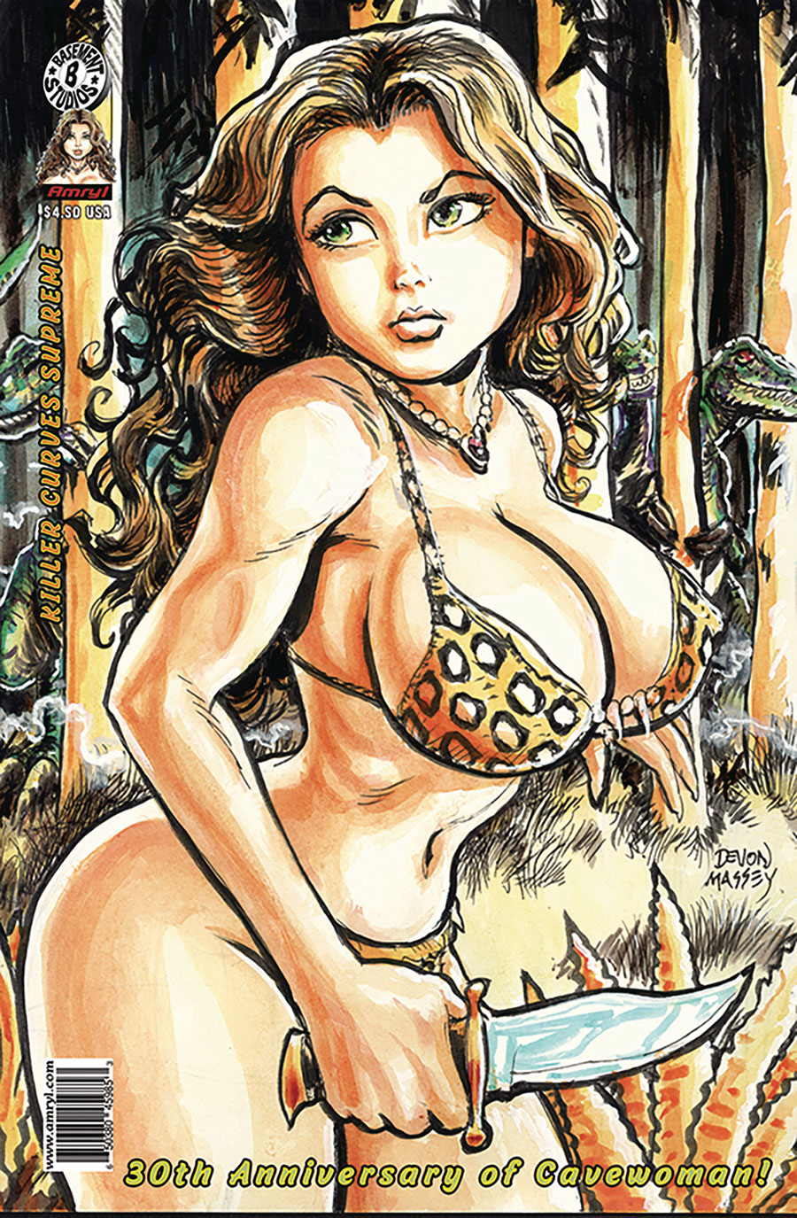 Cavewoman Killer Curves Supreme #1 (One Shot) Cover A Regular Devon Massey Cover