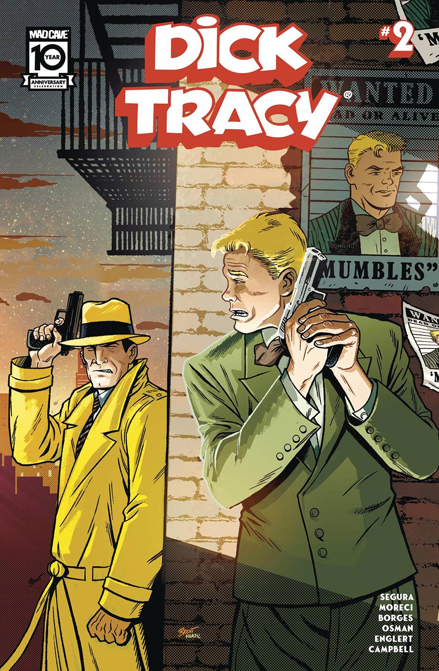 Dick Tracy (Mad Cave Studios) #2 Cover B Variant Brent Schoonover Connecting Cover