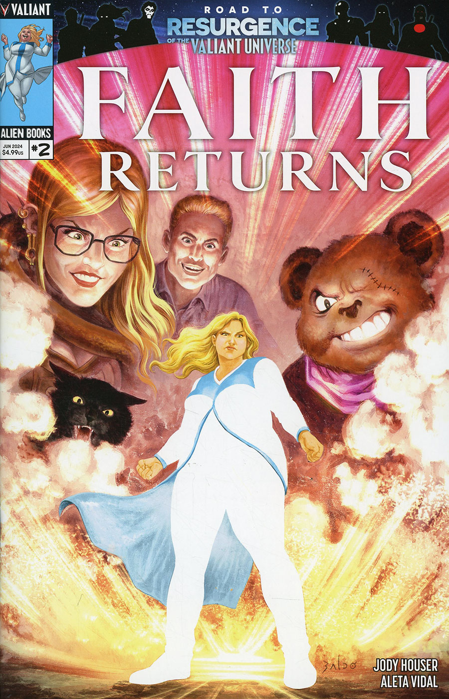 Faith Returns #2 Cover A Regular Fernando Baldo Cover (Resurgence Of The Valiant Universe Prelude)