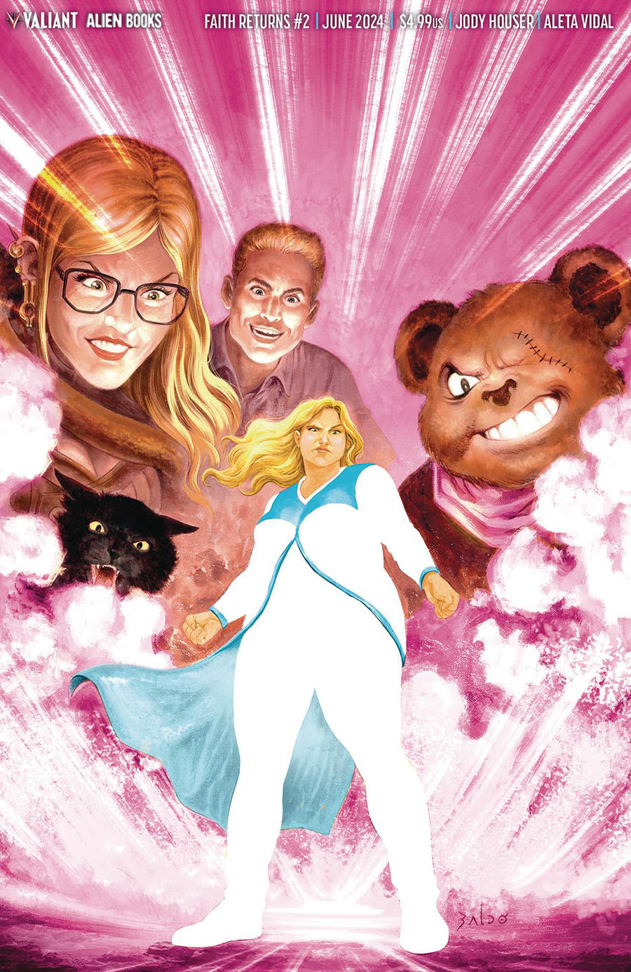 Faith Returns #2 Cover C Regular Fernando Baldo Virgin Cover (Resurgence Of The Valiant Universe Prelude)