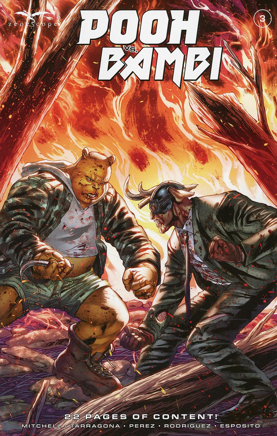 Grimm Fairy Tales Presents Pooh vs Bambi #3 Cover B Variant Igor Vitorino Cover