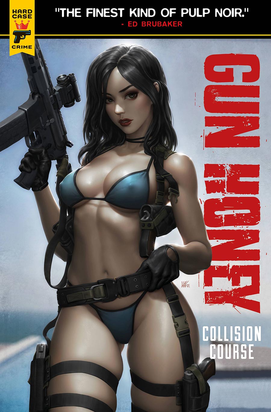 Hard Case Crime Gun Honey Collision Course #2 Cover G Variant Kendrick kunkka Lim Foil Cover