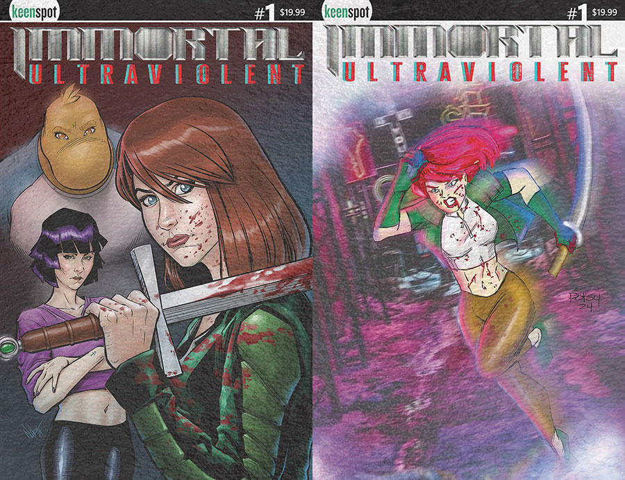 Immortal Ultraviolent #1 Cover D Variant Holofoil Flip Cover