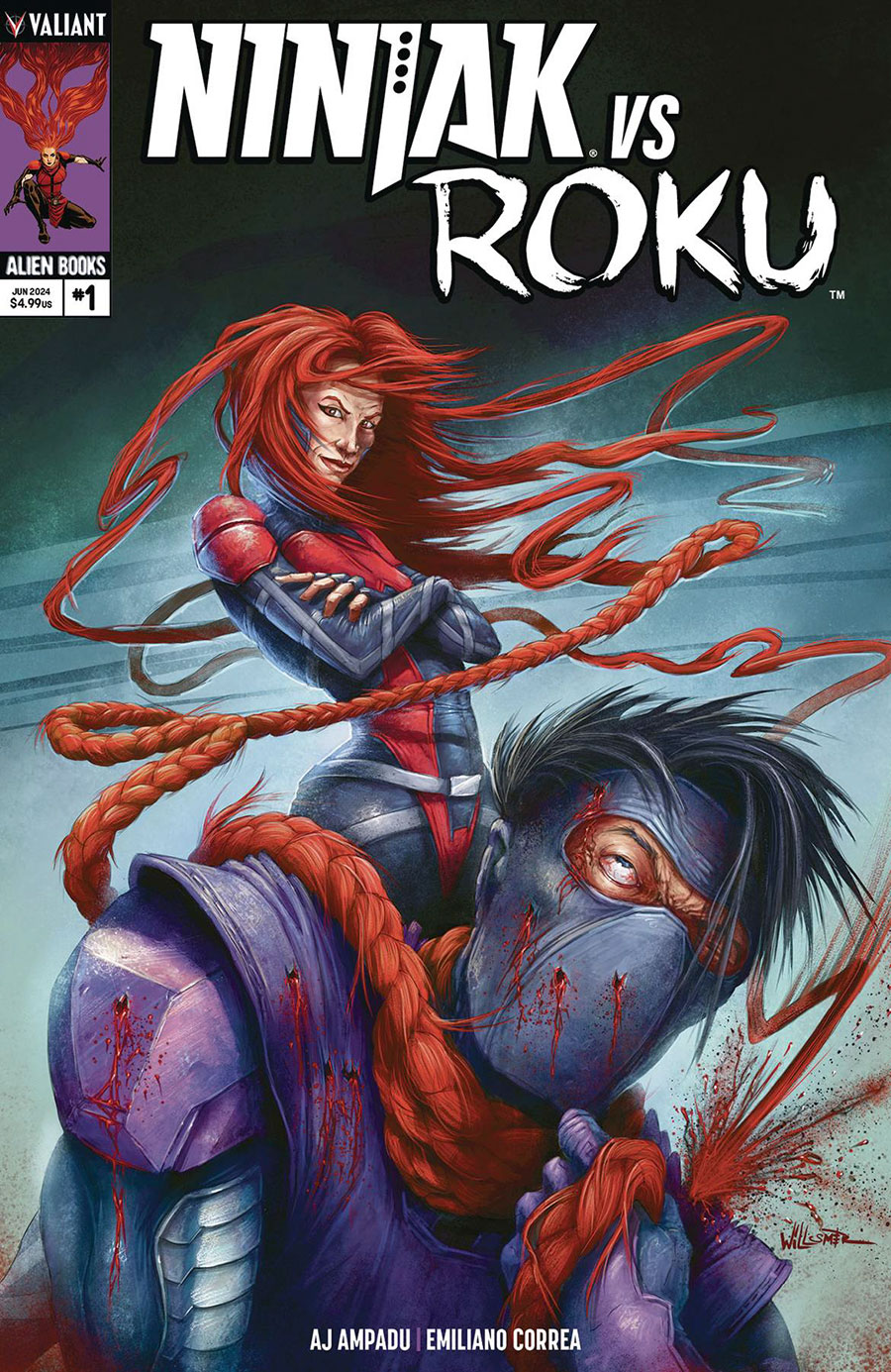 Ninjak vs Roku #1 Cover B Variant Toby Willsmer Cover
