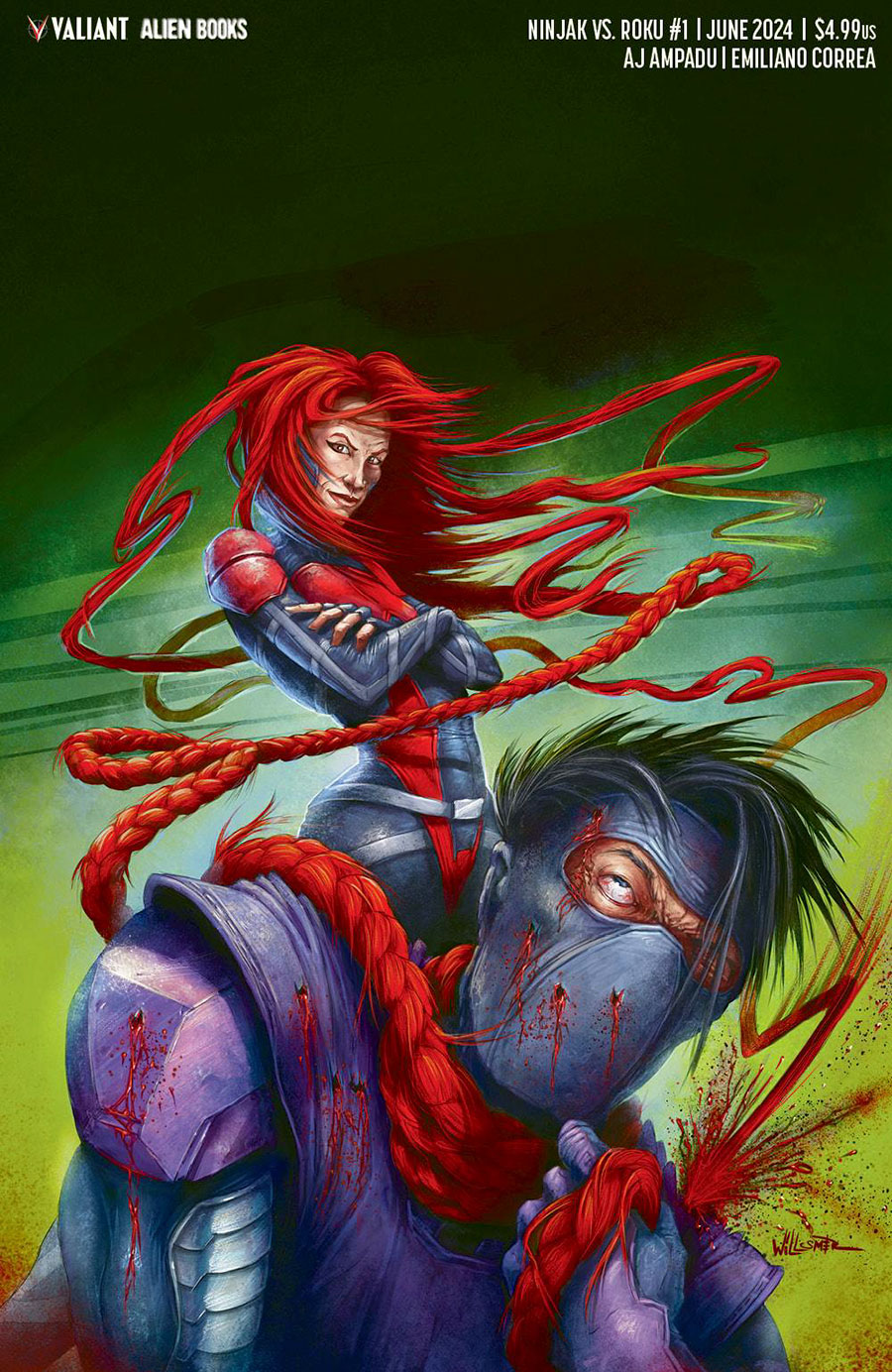 Ninjak vs Roku #1 Cover D Variant Toby Willsmer Virgin Cover (Resurgence Of The Valiant Universe Prelude)