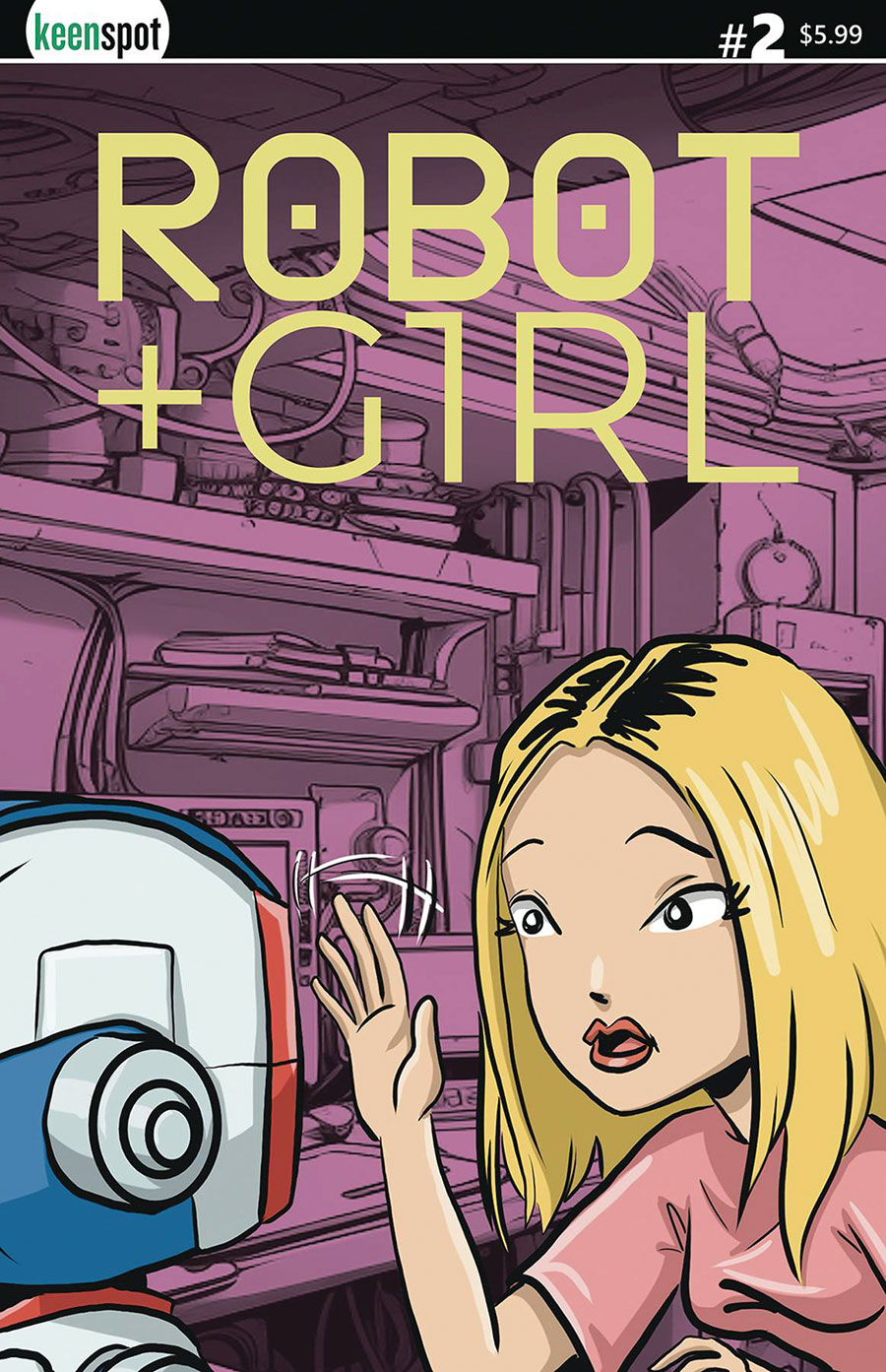 Robot + Girl #2 Cover A Regular Mike White Cover