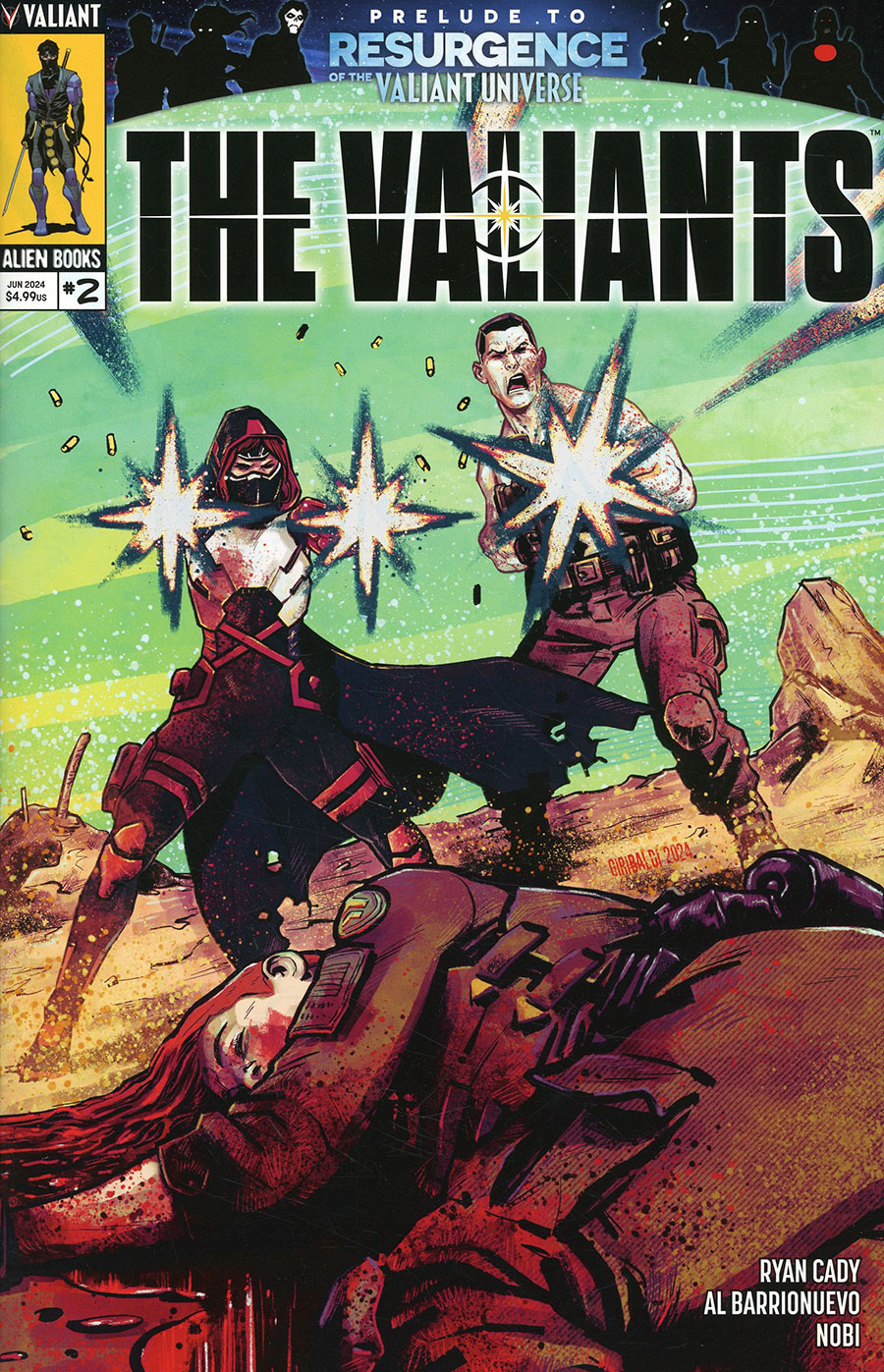 The Valiants #2 Cover B Variant Diego Giribaldi Cover (Resurgence Of The Valiant Universe Prelude)