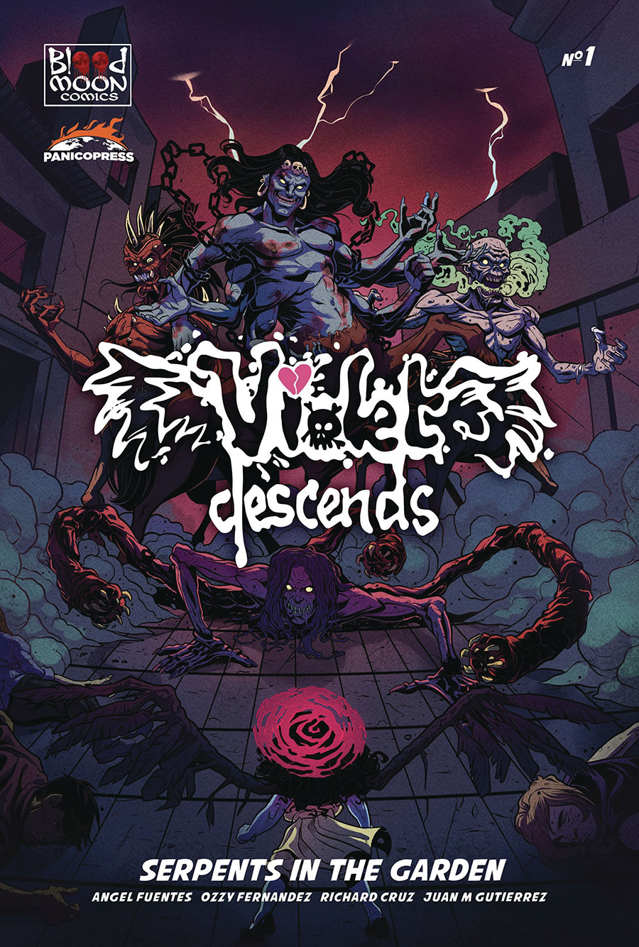 Violet Descends Vol 2 #1 Cover A Regular Richard Cruz & Nayla Aguirre Cover