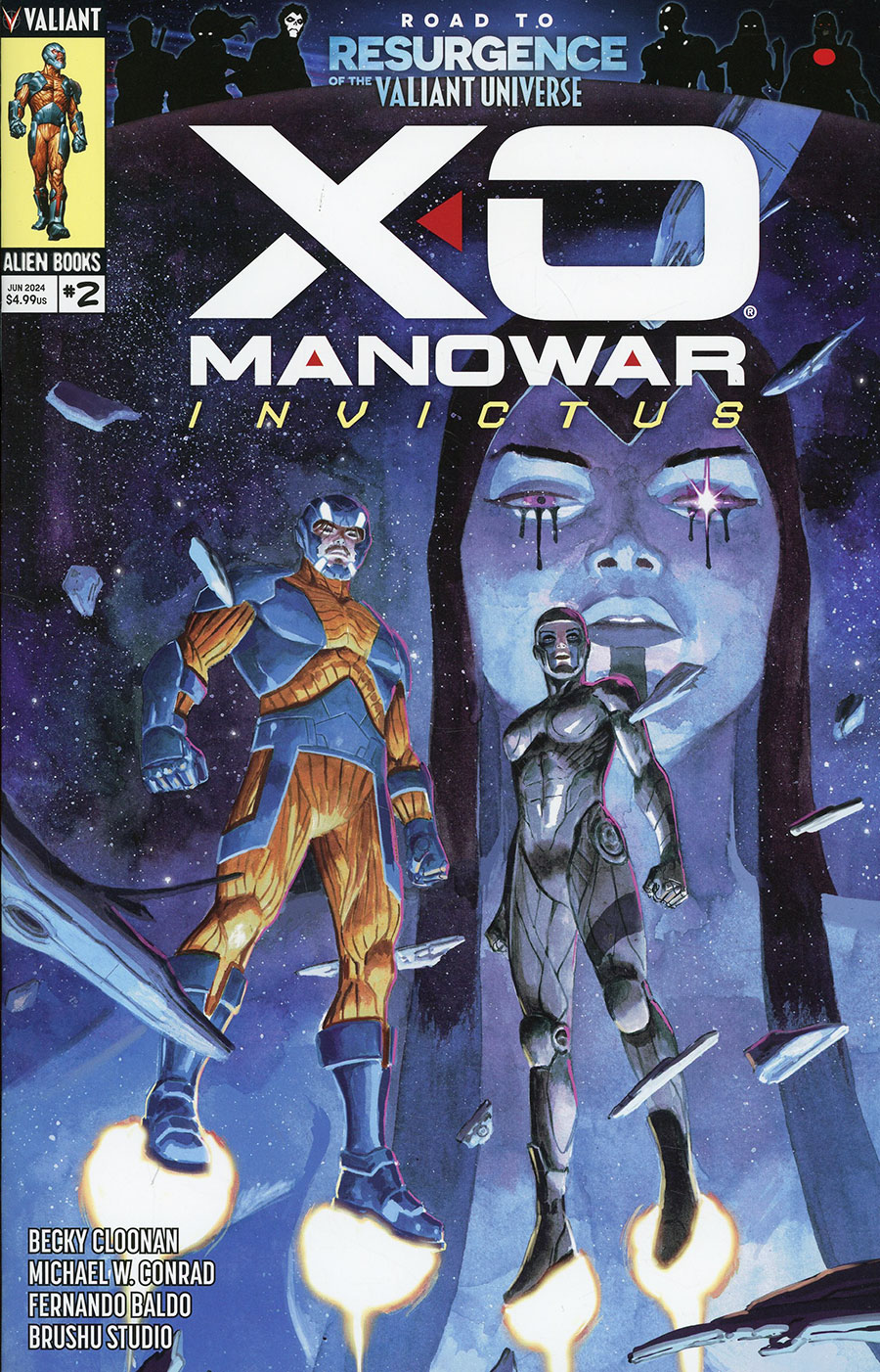 X-O Manowar Invictus #2 Cover A Regular German Peralta Cover