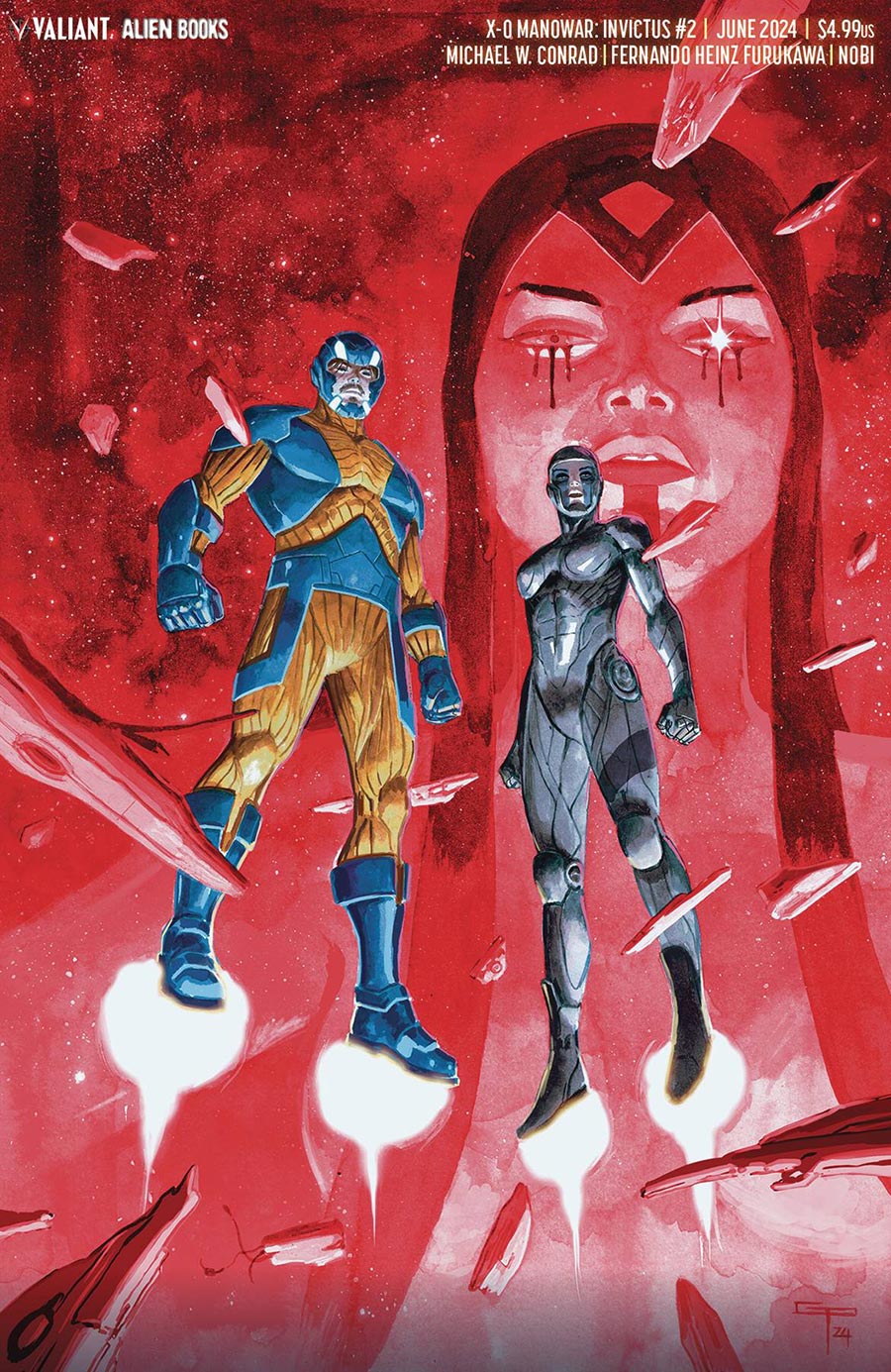 X-O Manowar Invictus #2 Cover C Variant German Peralta Virgin Cover