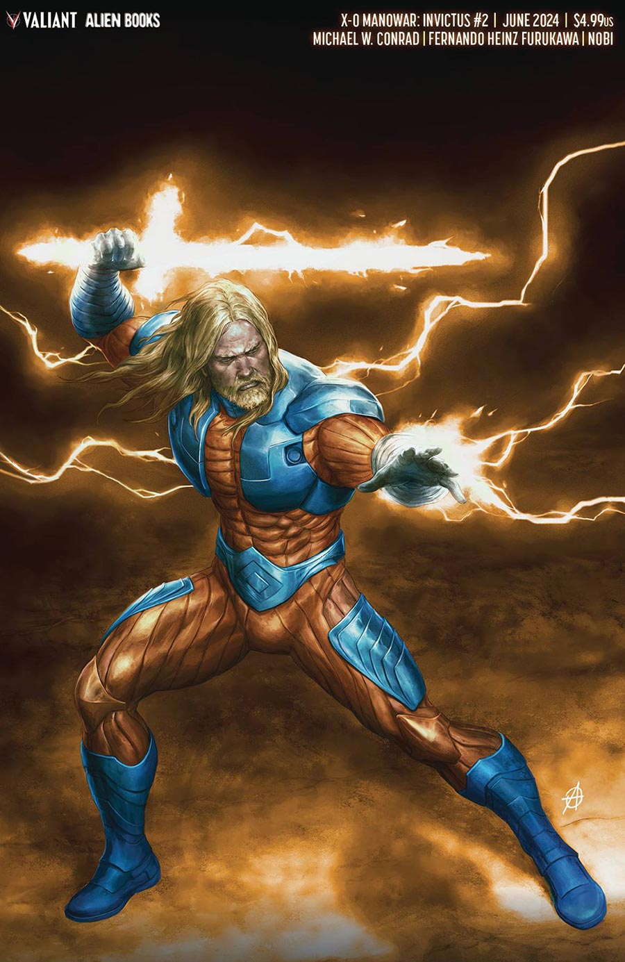 X-O Manowar Invictus #2 Cover D Variant Agustin Alessio Virgin Cover (Resurgence Of The Valiant Universe Prelude)