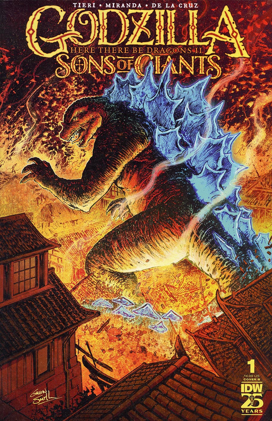 Godzilla Here There Be Dragons II Sons Of Giants #1 Cover B Variant Gavin Smith Cover