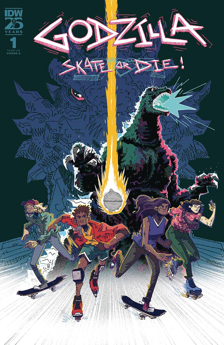 Godzilla Skate Or Die #1 Cover A Regular Louise Joyce Cover