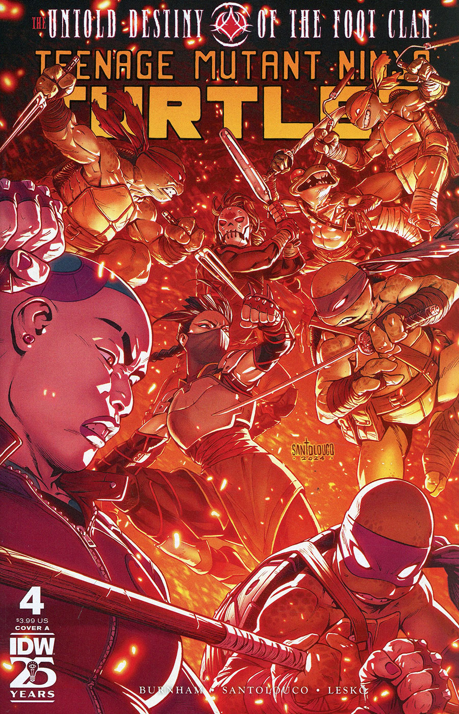 Teenage Mutant Ninja Turtles Untold Destiny Of The Foot Clan #4 Cover A Regular Mateus Santolouco Cover