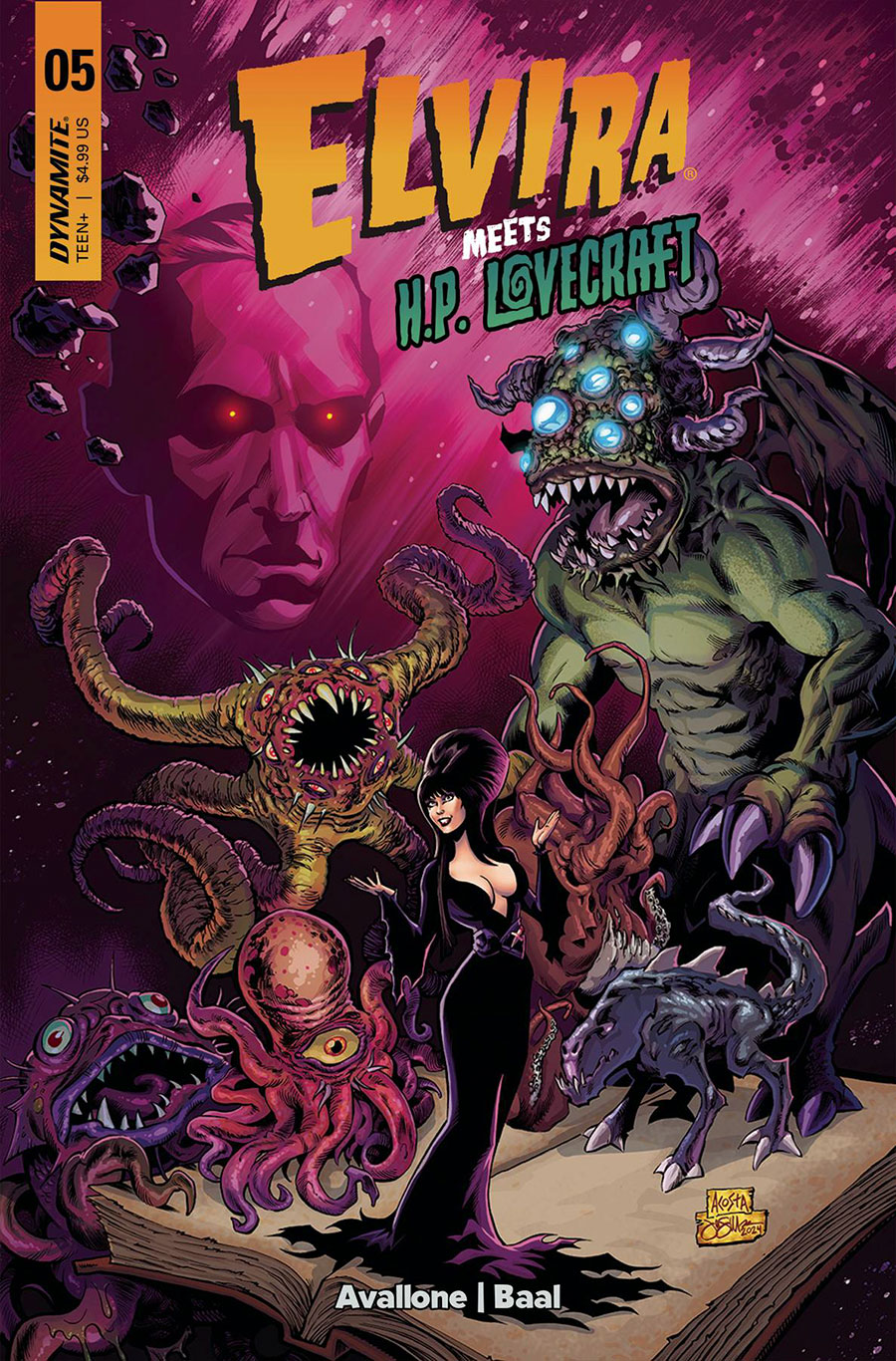 Elvira Meets HP Lovecraft #5 Cover A Regular Dave Acosta Cover