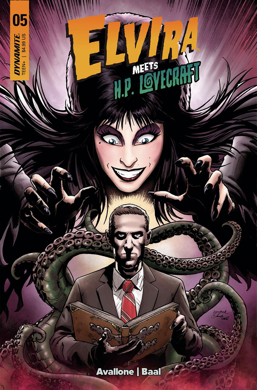 Elvira Meets HP Lovecraft #5 Cover B Variant Kewber Baal Cover