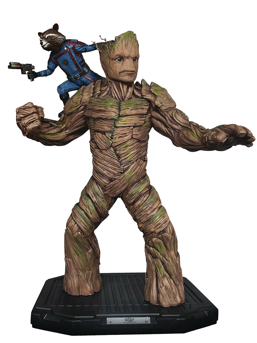 Guardians Of The Galaxy Vol 3 LS-097 Groot & Rocket Raccoon Life-Size Statue