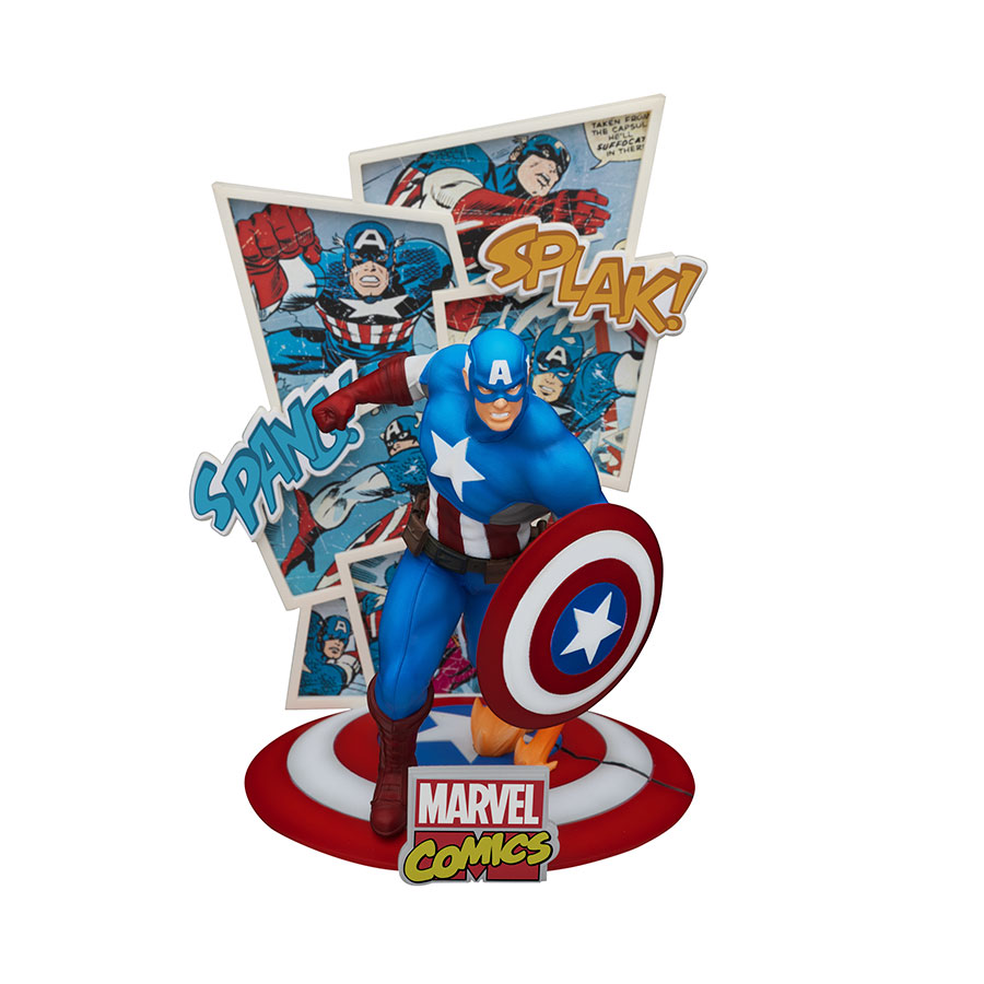 Marvel 60th Anniversary DS-086 Captain America D-Stage Previews Exclusive 6-Inch Statue
