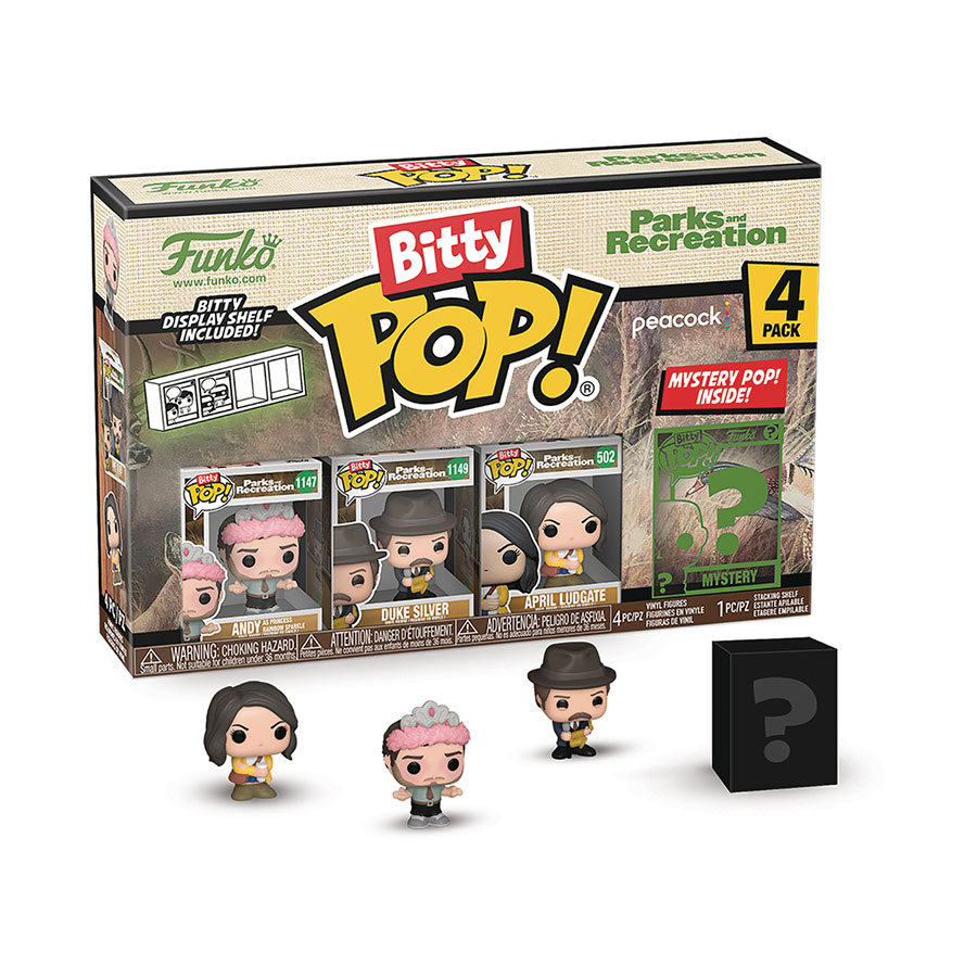 Bitty POP Parks And Recreation 4-Pack Vinyl Figure - Andy
