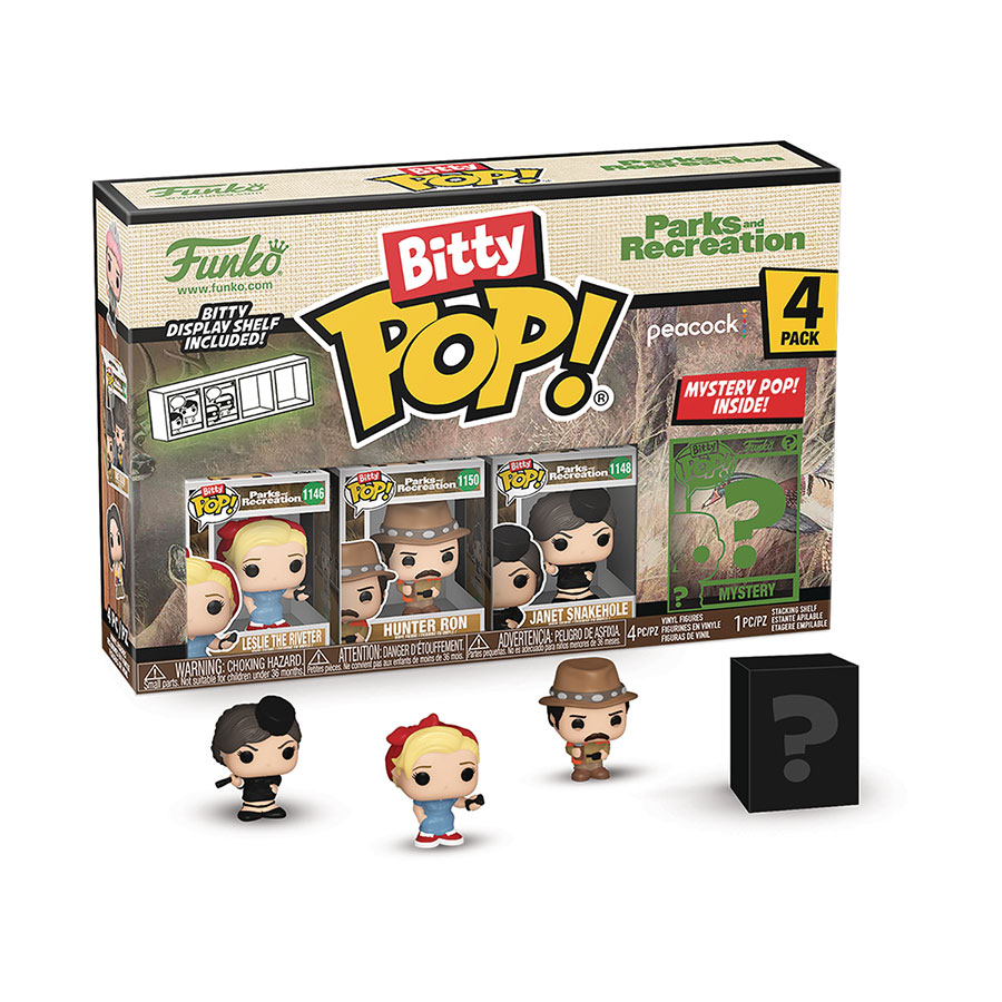 Bitty POP Parks And Recreation 4-Pack Vinyl Figure - Leslie Knope