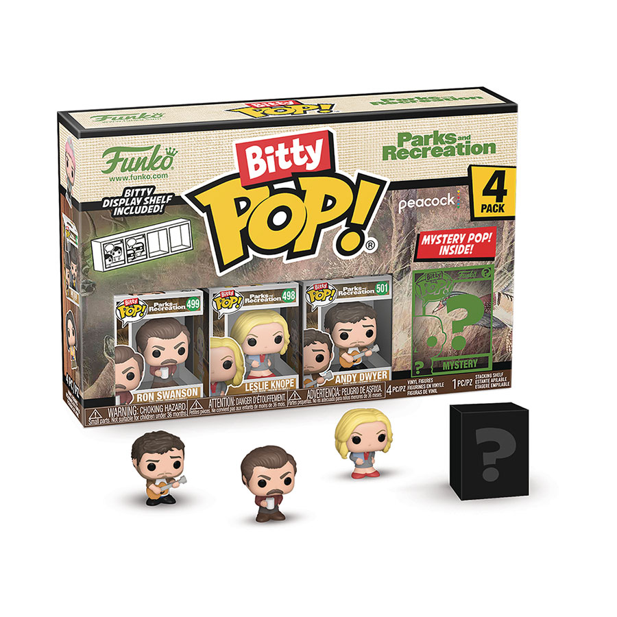 Bitty POP Parks And Recreation 4-Pack Vinyl Figure - Ron Swanson