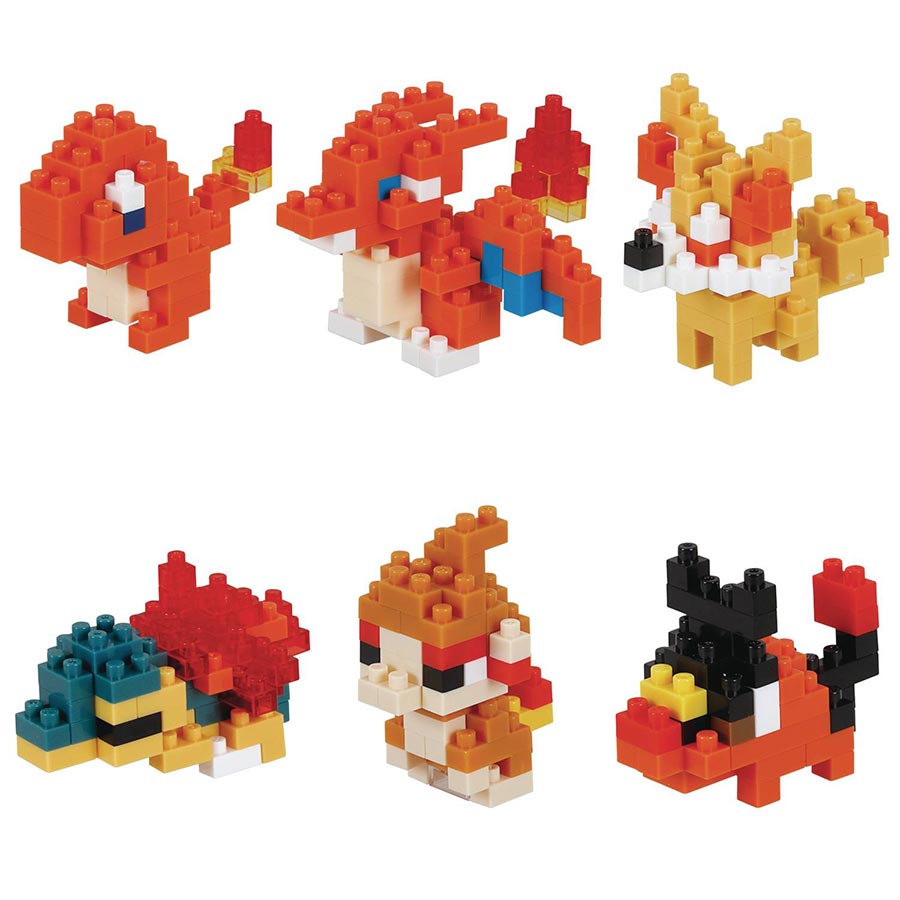 Pokemon Nanoblock Mininano Fire Type 1 Construction Kit Blind Mystery Box