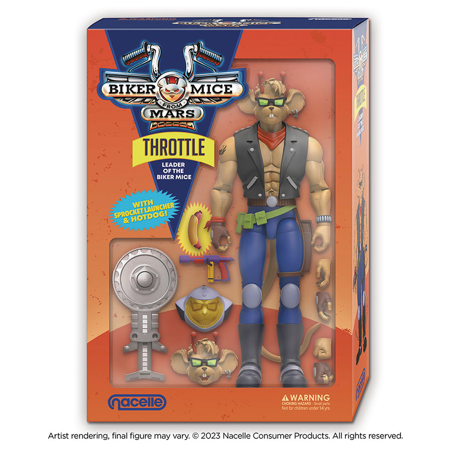 Biker Mice From Mars Action Figure - Throttle
