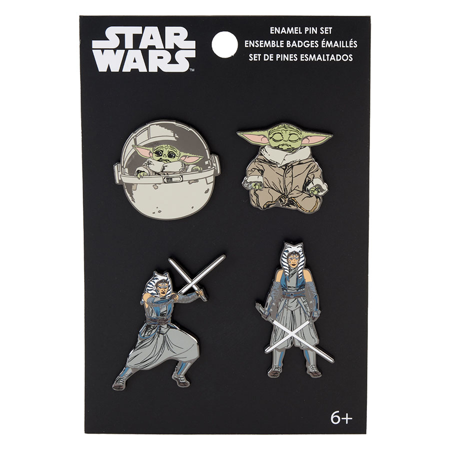 Star Wars Ahsoka & Grogu Funko 4-Pin Set