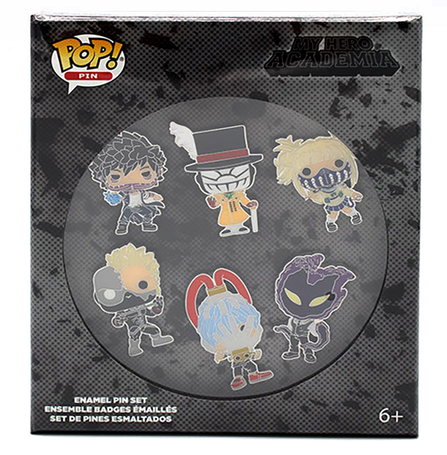 Funko My Hero Academia Villains 6-Piece POP Pin Set