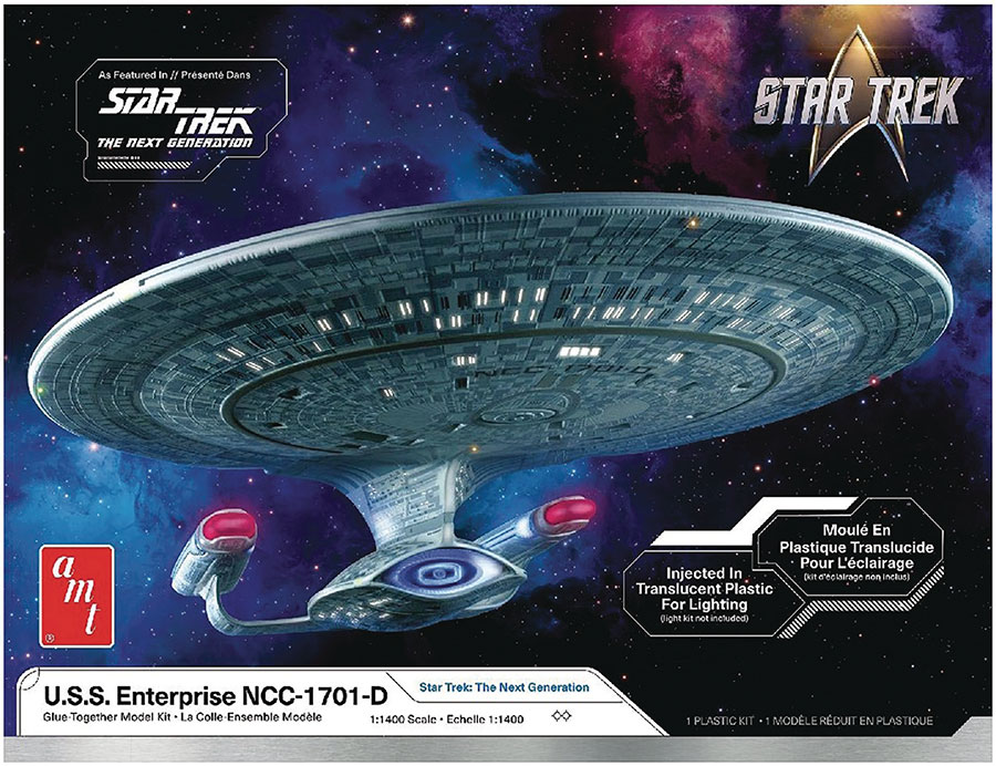 Star Trek The Next Generation USS Enterprise NCC-1701-D 1/1400 Scale AMT Model Kit