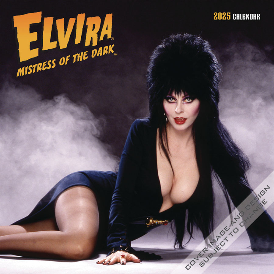 Elvira Mistress Of The Dark 2025 Wall Calendar