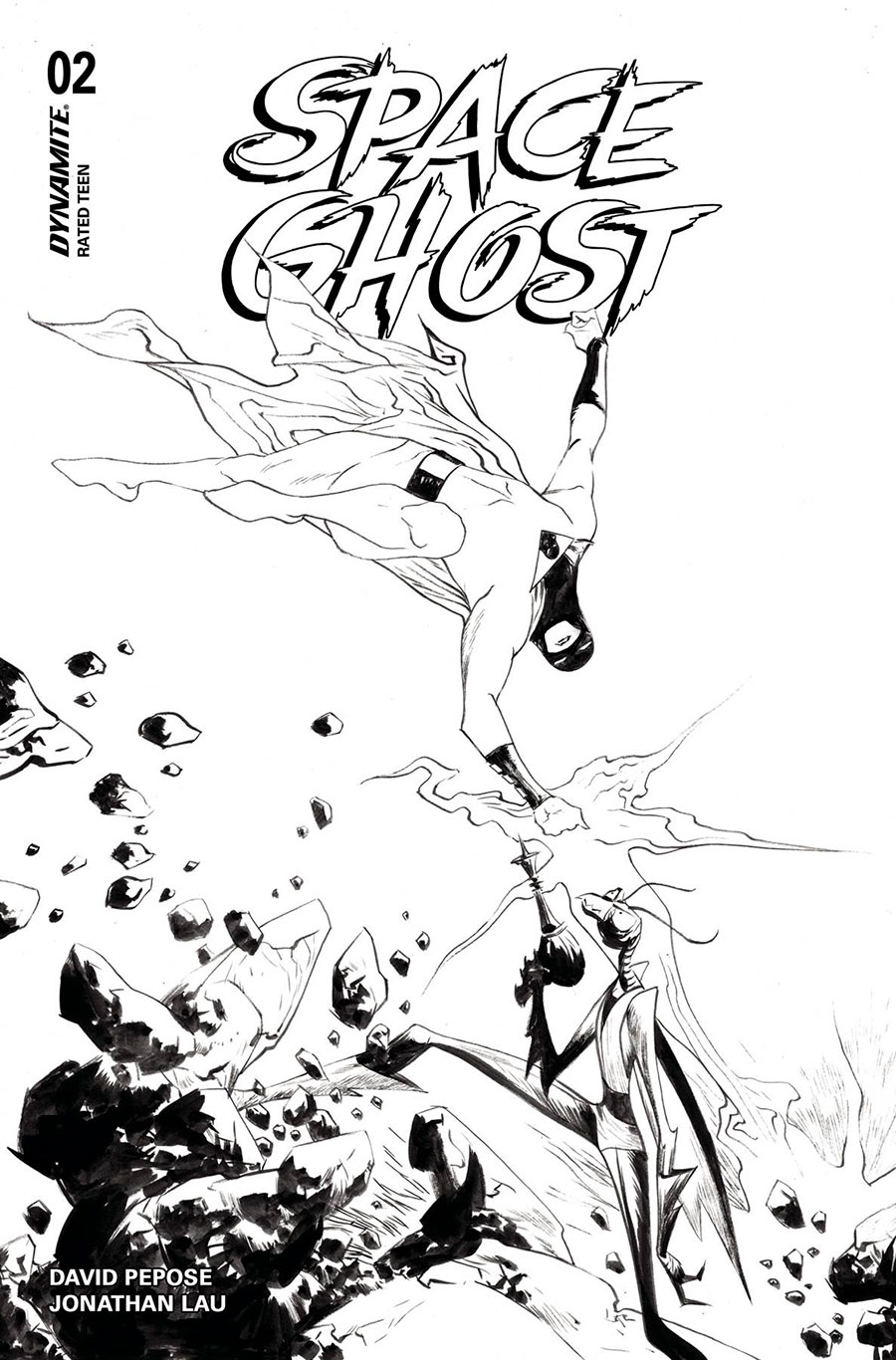 Space Ghost Vol 4 #2 Cover N Incentive Jae Lee Line Art Cover