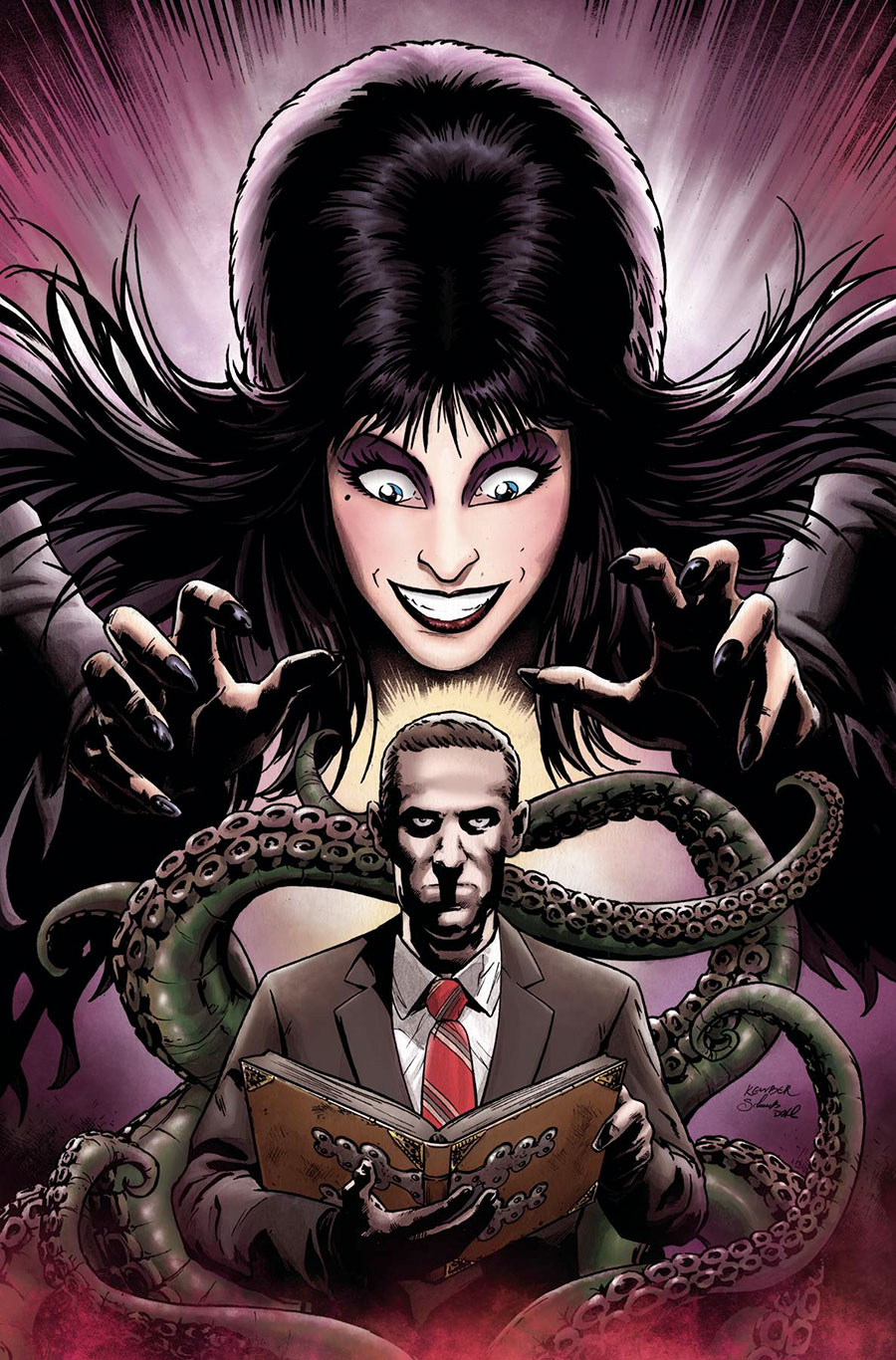 Elvira Meets HP Lovecraft #5 Cover H Incentive Kewber Baal Virgin Cover