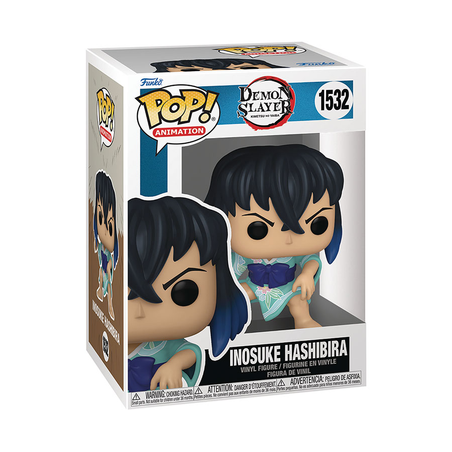 POP Animation Demon Slayer Kimetsu No Yaiba Inosuke Hashibira Kimono Vinyl Figure