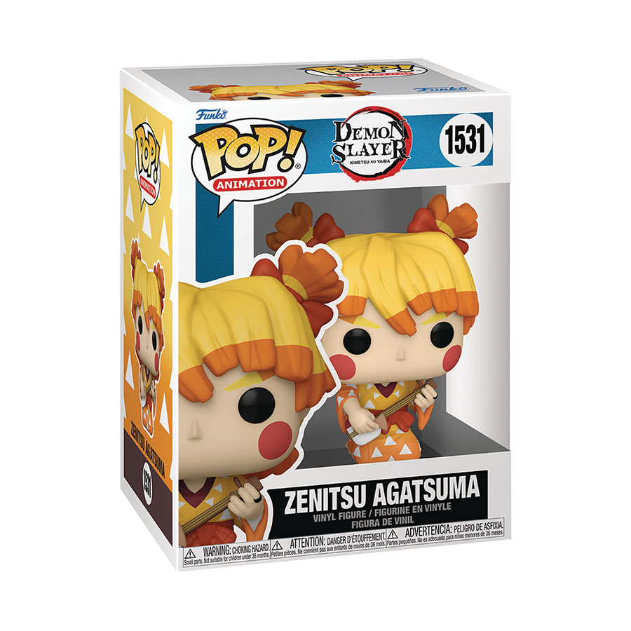 POP Animation Demon Slayer Kimetsu No Yaiba Zenitsu Agatsuma Kimono Vinyl Figure