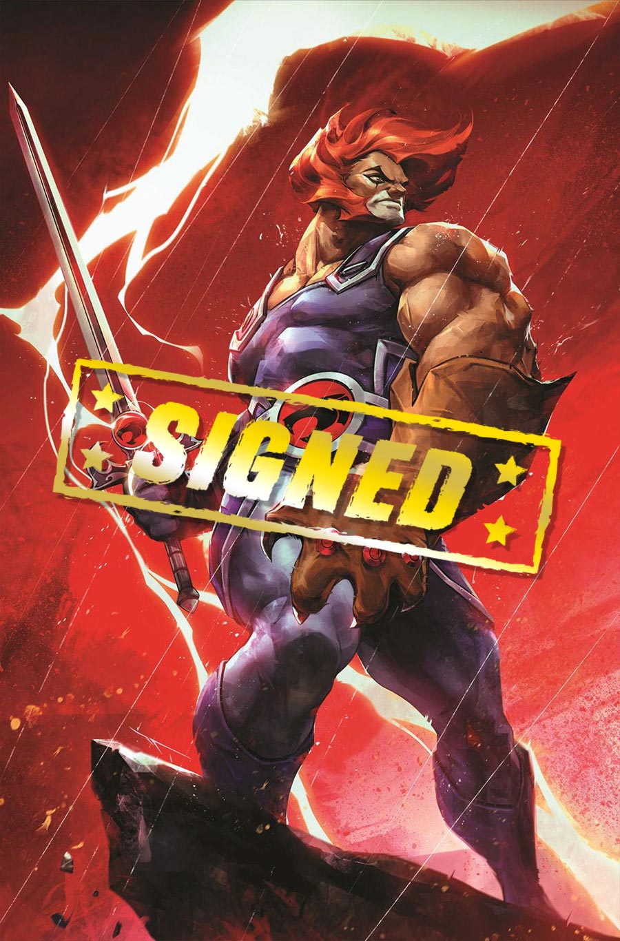 Thundercats Vol 3 #2 Cover Z-Z-L Incentive Ivan Tao Foil Virgin Cover Signed By Declan Shalvey