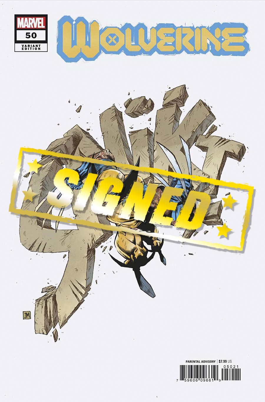 Wolverine Vol 7 #50 Cover L Variant Justin Mason SNIKT Cover Signed By Cory Smith